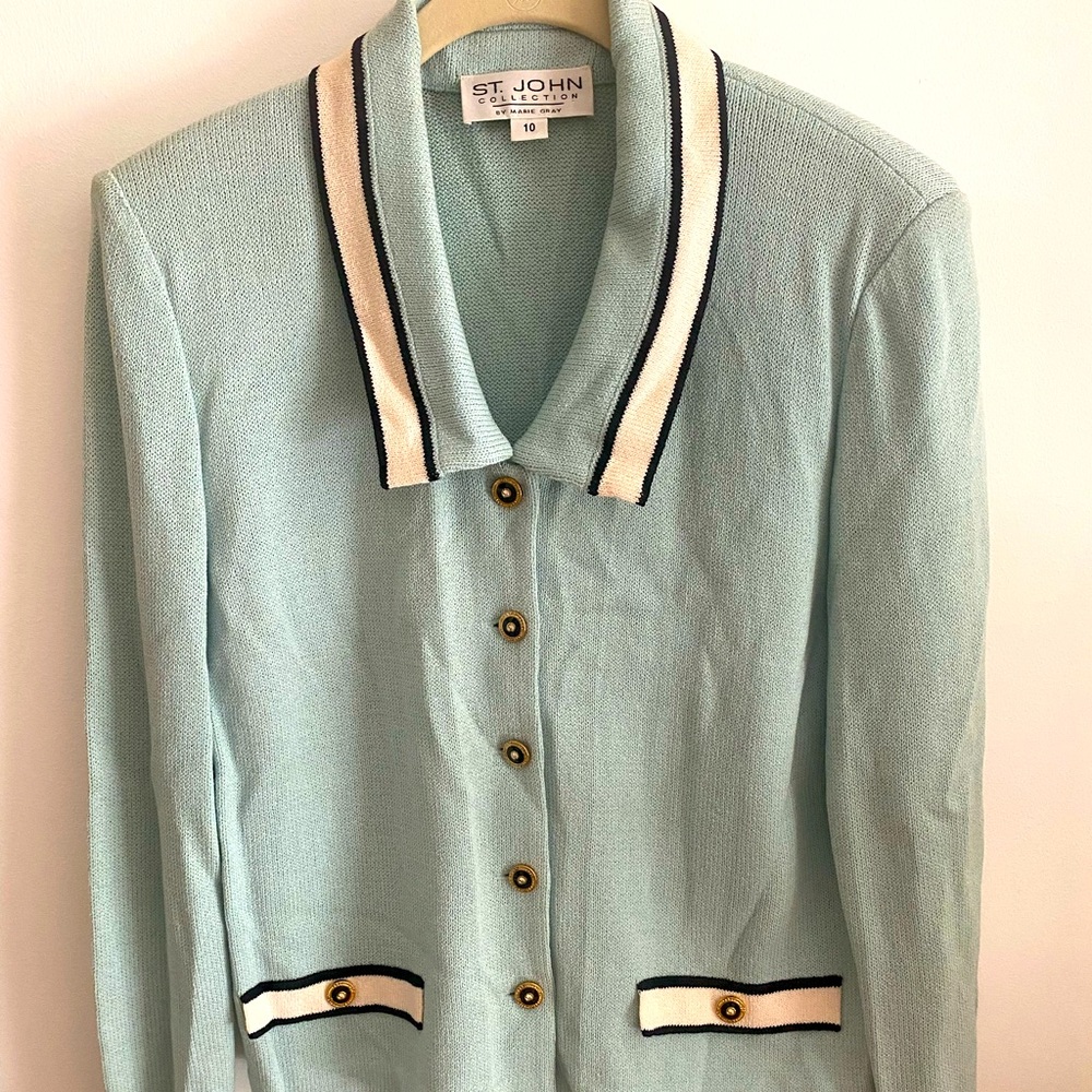 Vintage St John/Marie Gray Sweater Size 10